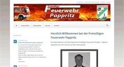 Desktop Screenshot of feuerwehr-pappritz.de
