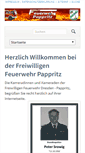 Mobile Screenshot of feuerwehr-pappritz.de