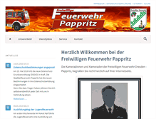 Tablet Screenshot of feuerwehr-pappritz.de